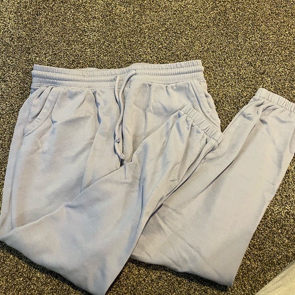 purple joggers